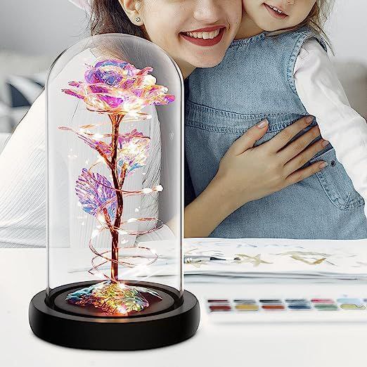 Omaxify™ Galaxy Colorful Flower Rose Gift